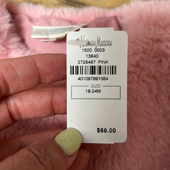 Miniclasix Faux Fur Jacket - 18-24m NWT! - Picture 4 of 6